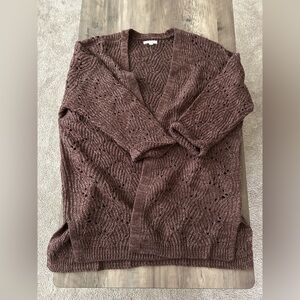 Maurices Chocolate Brown Knit Cardigan